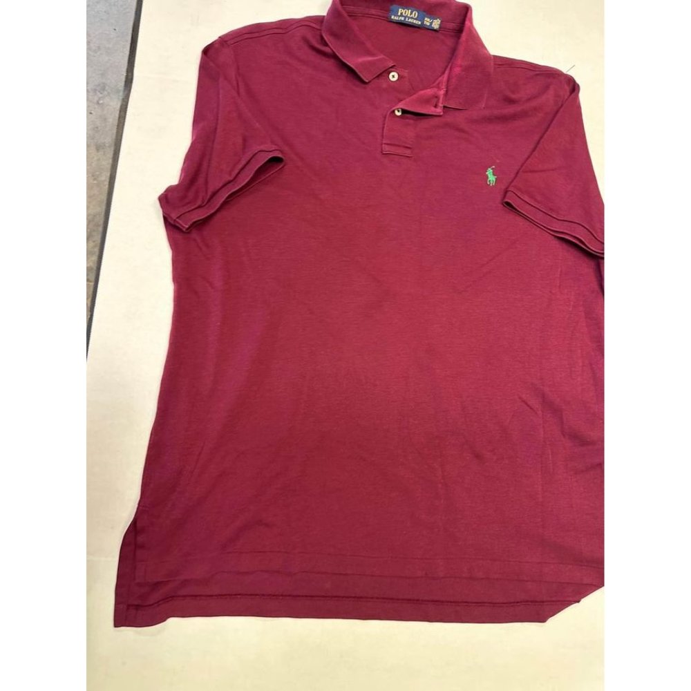 Ralph Lauren Polo Shirt Adult 2XL XXL Red Green Pony Mens Soft Cotton Casual